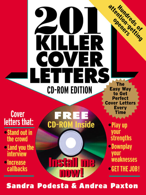 Title details for 201 Killer Cover Letters by Sandra Podesta - Available